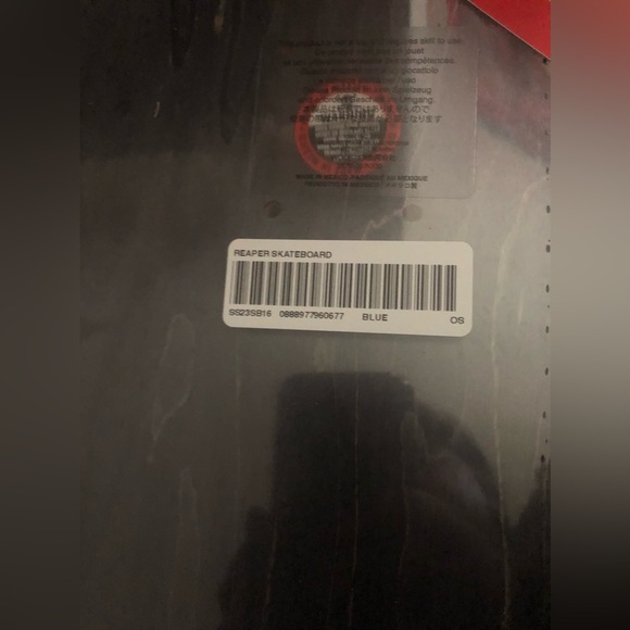 SUPREME Authentic NEW Reaper skateboard deck w/Sean Cliver artwork, plus sticker - Picture 14 of 14